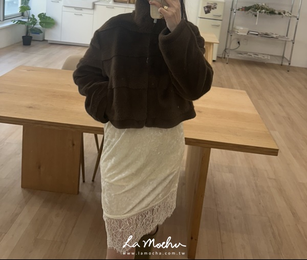 層次感立領拉鍊外套(闆娘.花花清單)